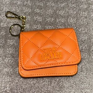 Steve Madden Vibrant Orange Quilted Wallet